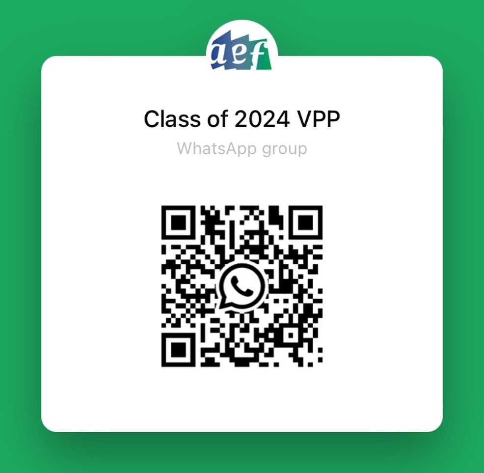 Class of 2024 VPP WhatsApp group